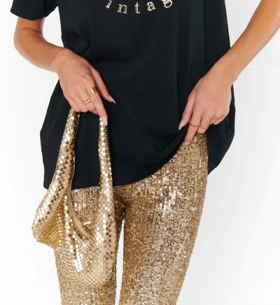 Show Me Your Mumu Travis Tee In Champagne In White