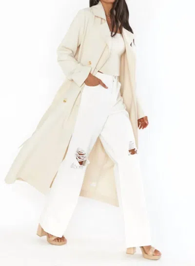 Show Me Your Mumu Trevor Trench In Off White In Neutral