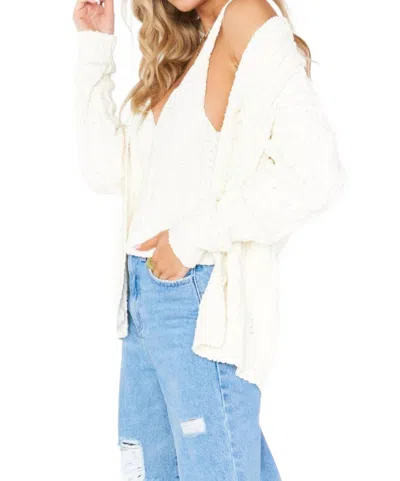 Show Me Your Mumu Trinity Tank In Cream Cable Knit In White