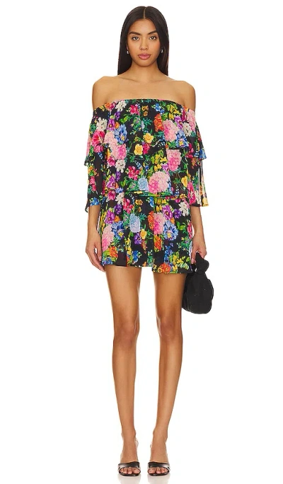 Show Me Your Mumu Triple Decker Romper In Midnight Botanical Floral