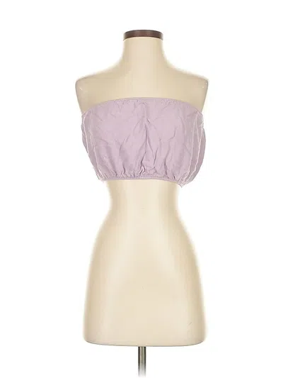 Pre-owned Show Me Your Mumu Tube Top Purple Strapless Neckline Tops
