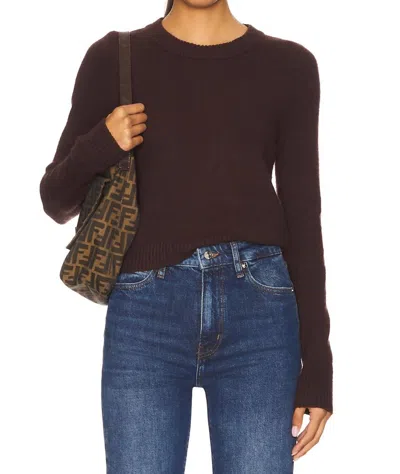 Show Me Your Mumu Tuck In Sweater In Mocha Knit In Brown