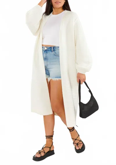 Show Me Your Mumu Unwind Cardigan In Cream In White