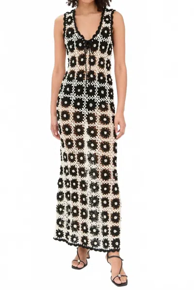 Show Me Your Mumu Vacay Tank Coverup In Checkers Floral Crochet In Multi