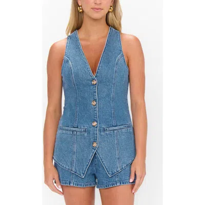 Show Me Your Mumu Venture Out Romper In Blue