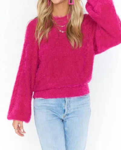 Show Me Your Mumu Vienna Knit Sweater In Hot Pink