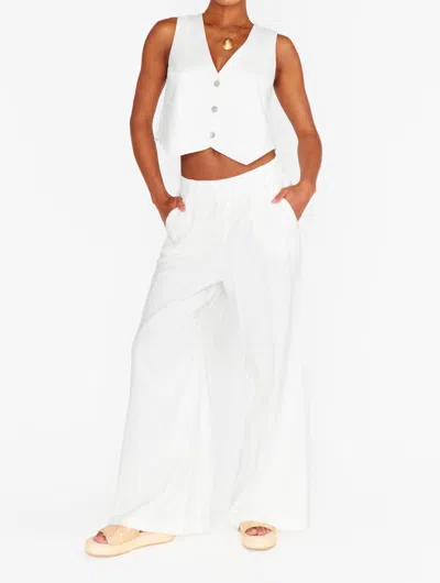 Show Me Your Mumu Vince Pants In White Linen