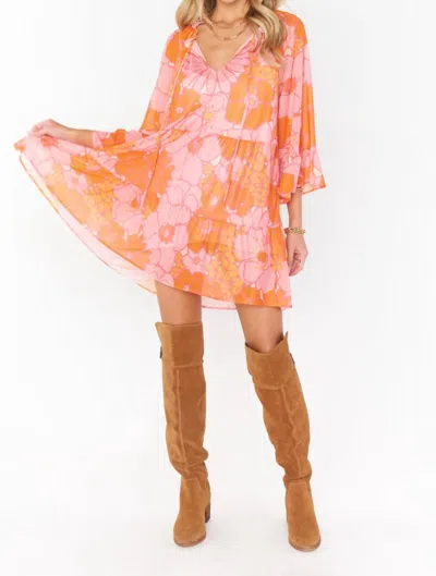 Show Me Your Mumu Viola Mini Dress In Orange