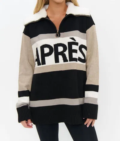 Show Me Your Mumu Weston Half Zip Pullover In Multi