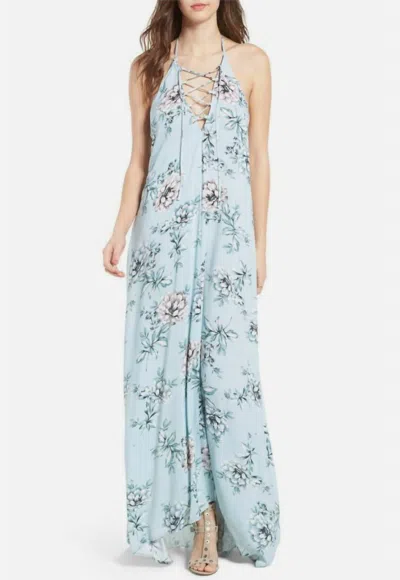 Show Me Your Mumu Wildflowers Maxi Dress In Blue