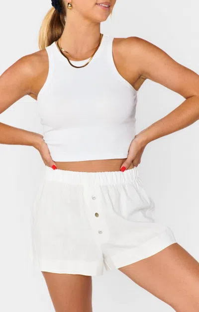 Show Me Your Mumu Women's Max Boxer Shorts In White