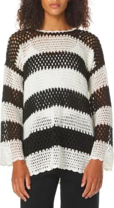 Pre-owned Show Me Your Mumu Women's Paula Pullover In Cruise Stripe