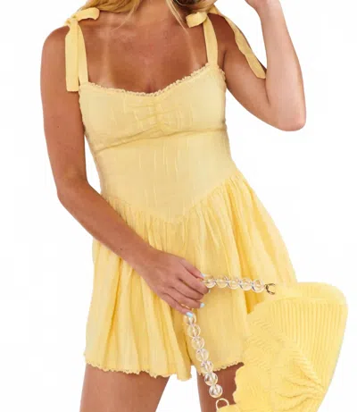 Show Me Your Mumu Women's Regal Romper In Lemonade In Yellow