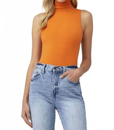 Show Me Your Mumu Women's Turtle Neck Bodysuit In Burnt Orange