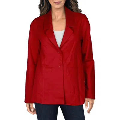 Show Me Your Mumu Womens Solid Polyester Two-button Blazer