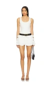Show Me Your Mumu X Revolve Rita Ruffle Skort Dress In White