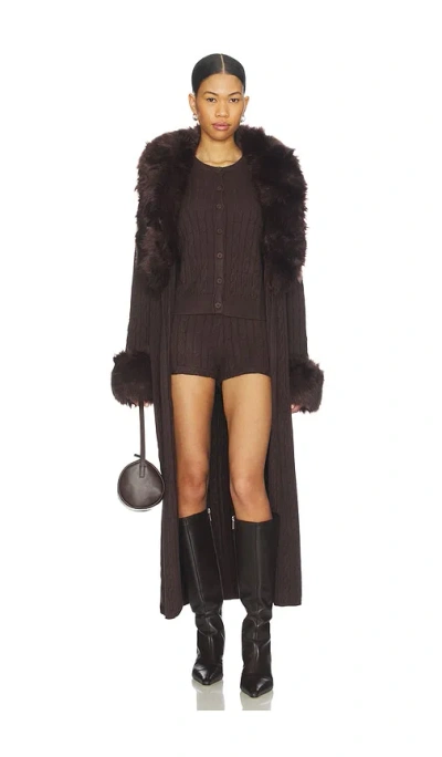 Show Me Your Mumu X Revolve Stormi Cardigan In Brown