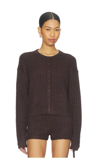 Show Me Your Mumu X Revolve Throw On Cardigan In Brown