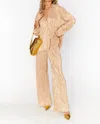 Show Me Your Mumu Your Mumu Everywhere Pants In Gold Pleat In Multi