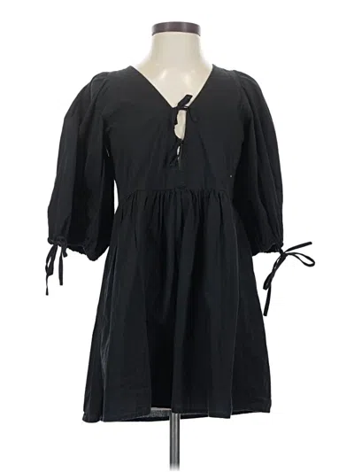 Pre-owned Showpo 3/4 Sleeve Blouse In Black
