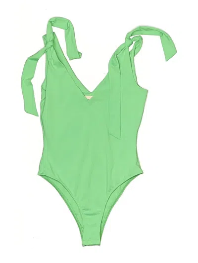 Pre-owned Showpo Bodysuit In Green
