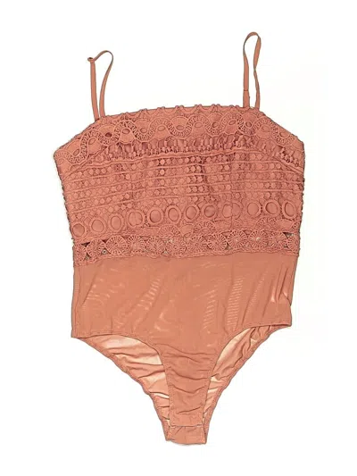 Pre-owned Showpo Bodysuit In Orange