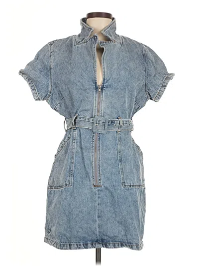 Pre-owned Showpo Casual Dress In Blue