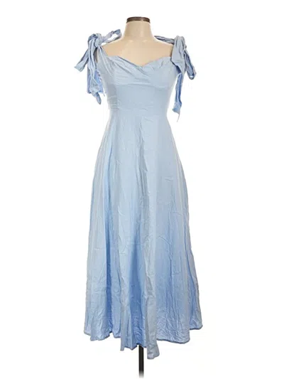 Pre-owned Showpo Casual Dress In Blue