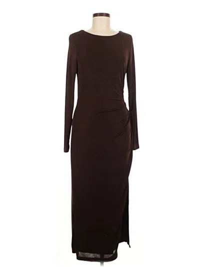 Pre-owned Showpo Casual Dress In Brown