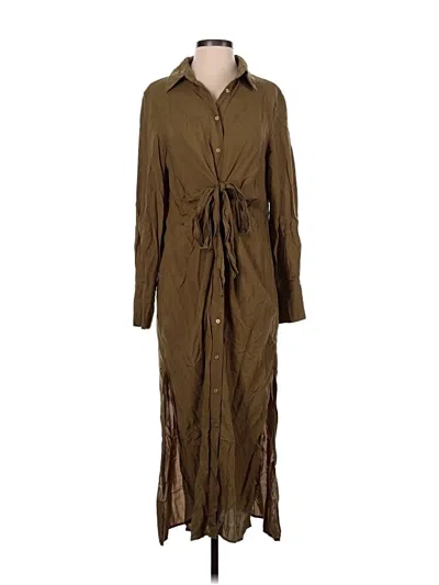 Pre-owned Showpo Casual Dress In Brown