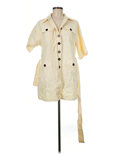 Pre-owned Showpo Casual Dress In Ivory