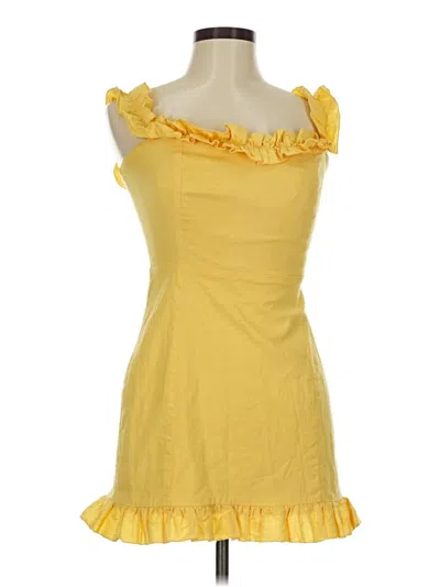 Pre-owned Showpo Casual Dress In Yellow