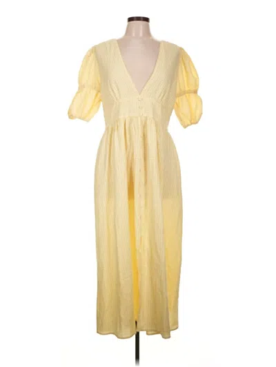 Pre-owned Showpo Casual Dress In Yellow
