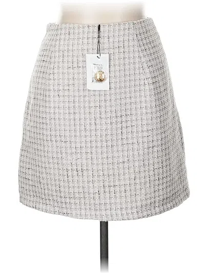Pre-owned Showpo Casual Skirt In Gray