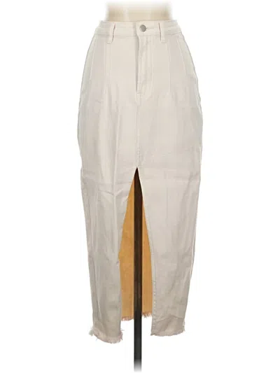 Pre-owned Showpo Casual Skirt In Ivory