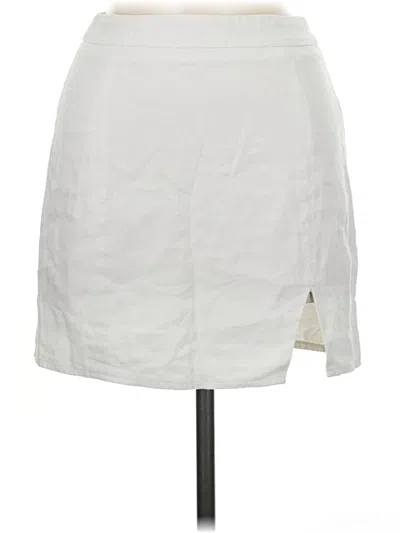 Pre-owned Showpo Casual Skirt In White