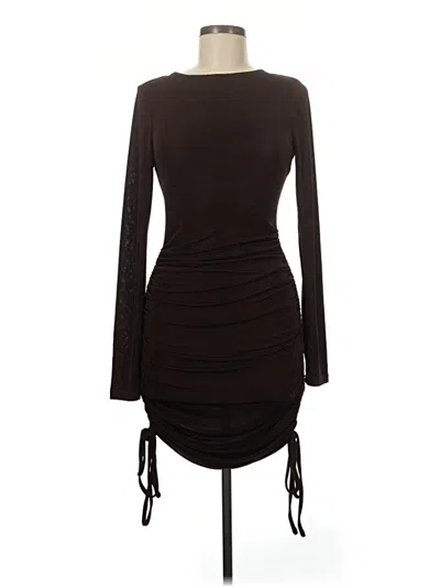 Pre-owned Showpo Cocktail Dress In Brown