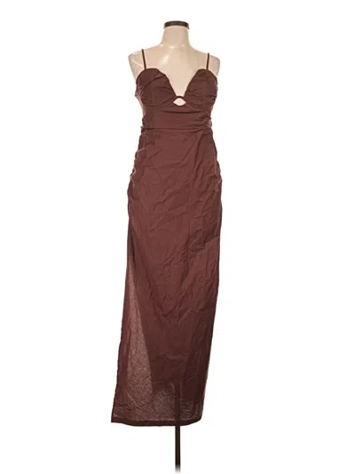 Pre-owned Showpo Cocktail Dress In Brown