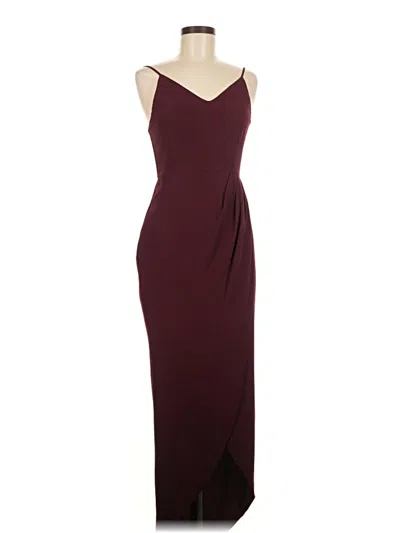 Pre-owned Showpo Cocktail Dress In Burgundy