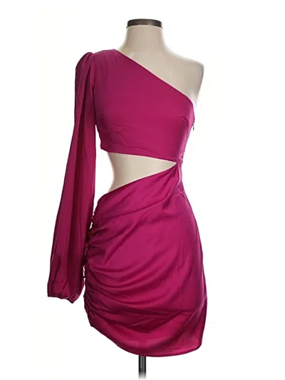 Pre-owned Showpo Cocktail Dress In Burgundy