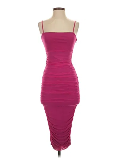 Pre-owned Showpo Cocktail Dress In Burgundy
