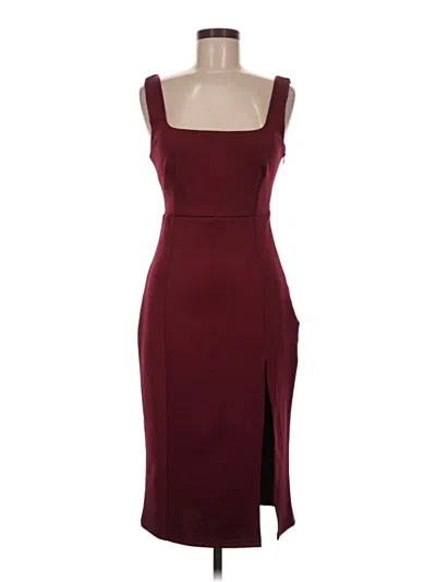 Pre-owned Showpo Cocktail Dress In Burgundy