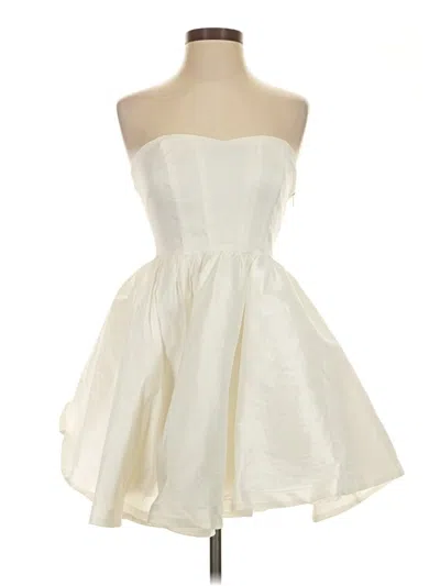 Pre-owned Showpo Cocktail Dress In Ivory