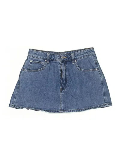 Pre-owned Showpo Denim Skirt In Blue