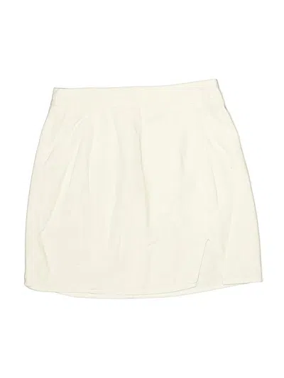 Pre-owned Showpo Formal Skirt In White
