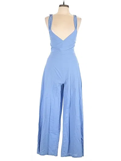 Pre-owned Showpo Jumpsuit In Blue