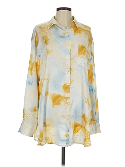 Pre-owned Showpo Long Sleeve Blouse In Yellow