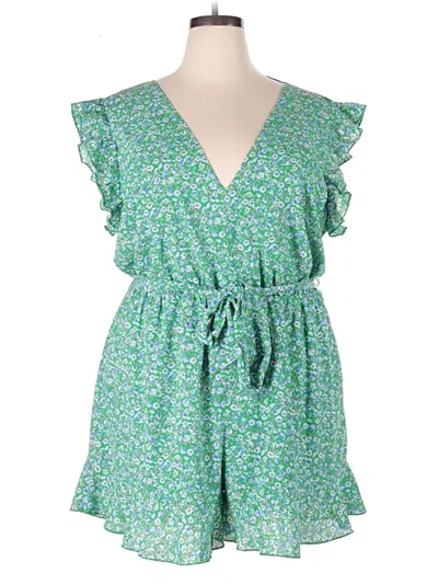Pre-owned Showpo Romper In Green