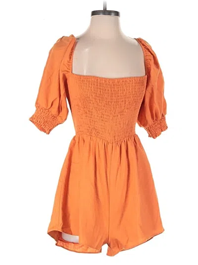 Pre-owned Showpo Romper In Orange