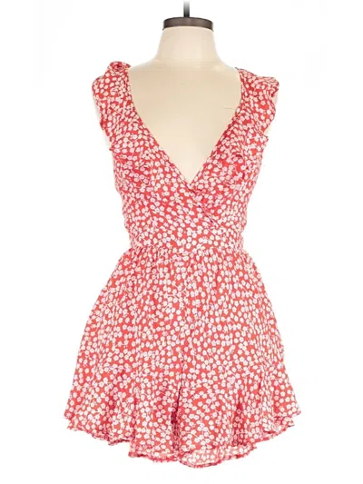 Pre-owned Showpo Romper In Red